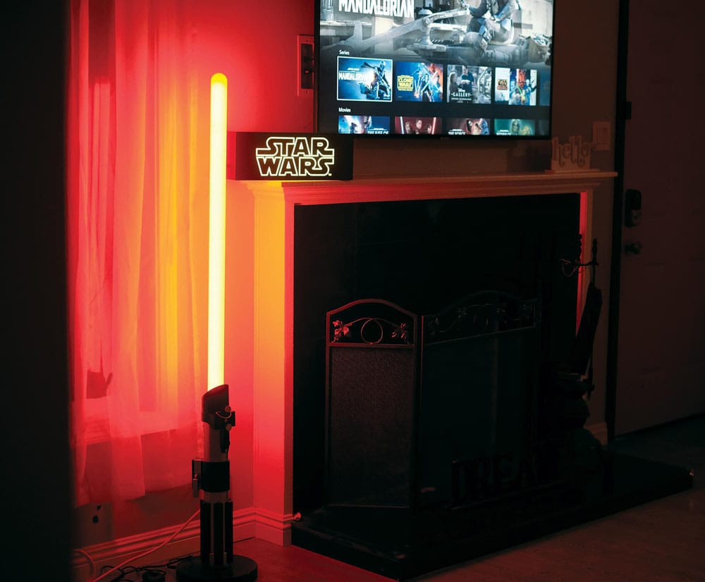 Star Wars Vloerlamp Darth Vader lichtzwaard 152 cm