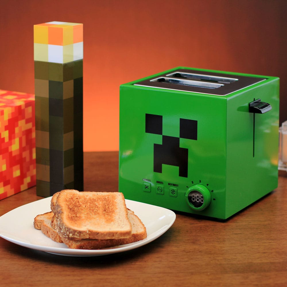 Minecraft Broodrooster Groene Creeper Kubus