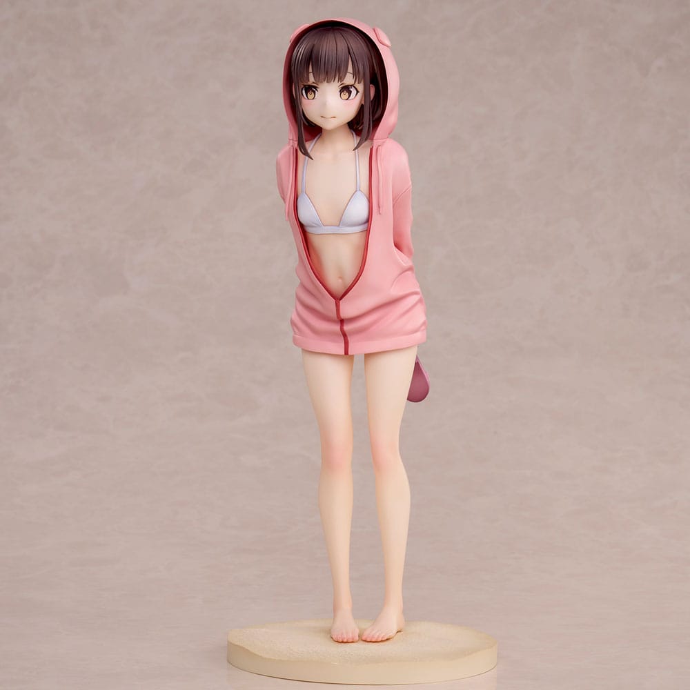 Origineel personage PVC standbeeld zwempak hoodie misaki illustratie door Jonsun 26 cm