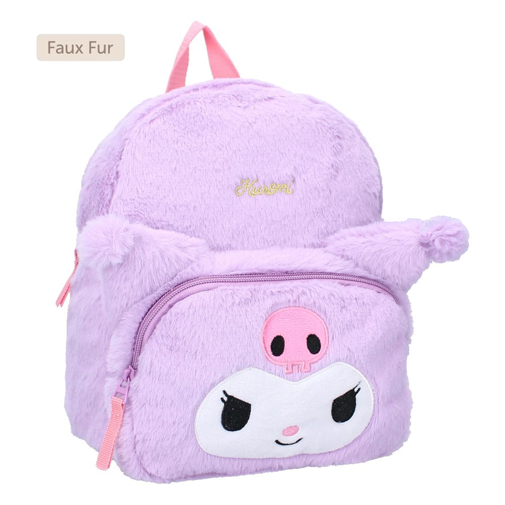 Sanrio Rugzak Kuromil Fluffy Festival Paars 26 cm