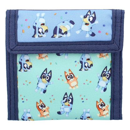 Bluey Wallet Black Bluey beste vrienden plezier
