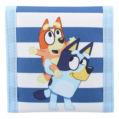 Bluey Wallet Black Bluey spring in de lol