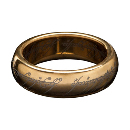 Lord of the Rings Tungsten Ring The One Ring (Gold Ploated) maat 10