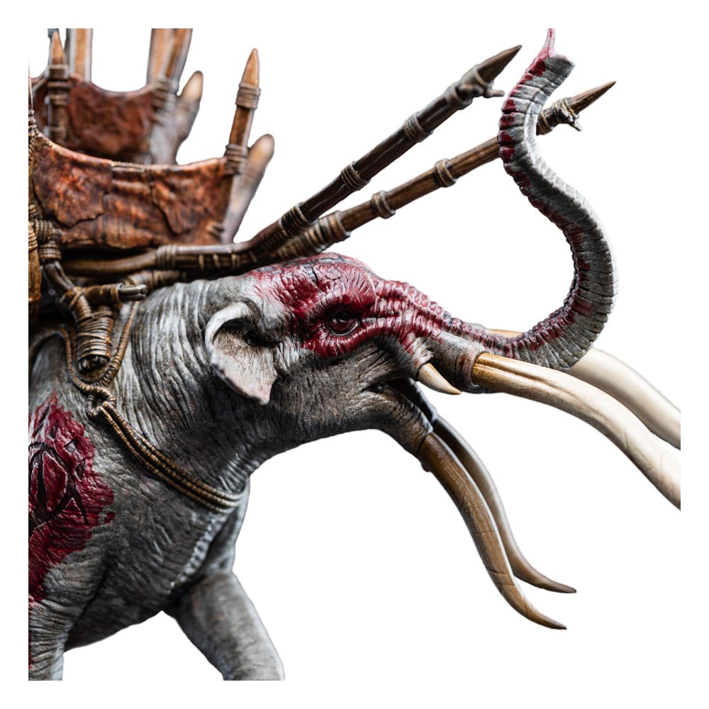 Lord of the Rings Minibeeldje Mumak in de strijd 17 cm