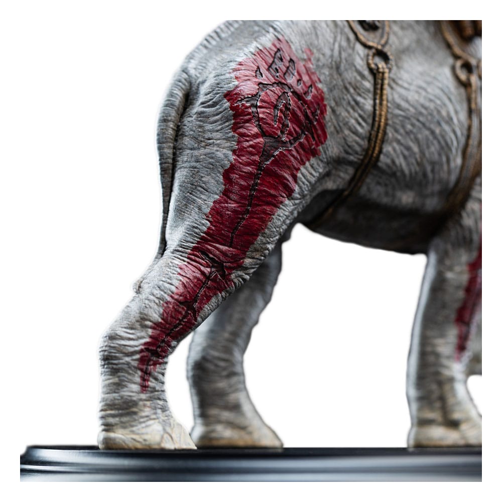 Lord of the Rings Minibeeldje Mumak in de strijd 17 cm