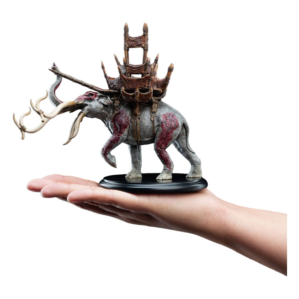Lord of the Rings Minibeeldje Mumak in de strijd 17 cm