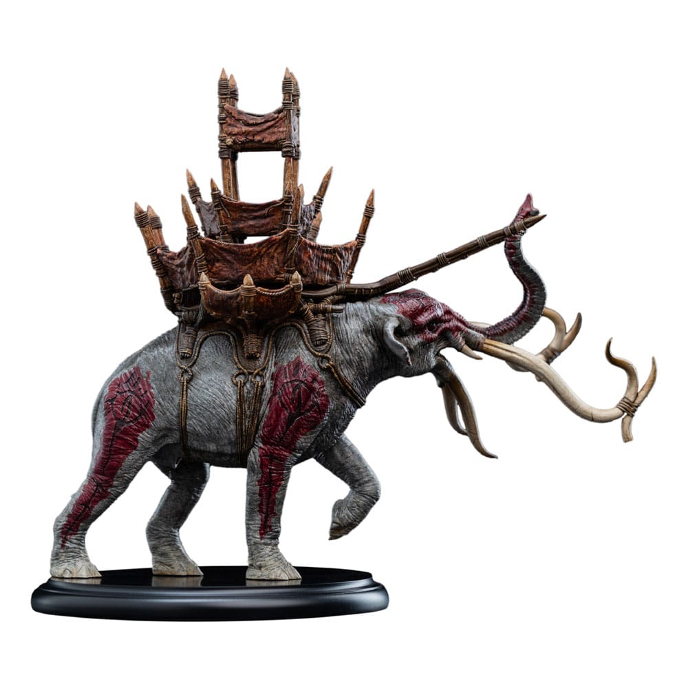 Lord of the Rings Minibeeldje Mumak in de strijd 17 cm