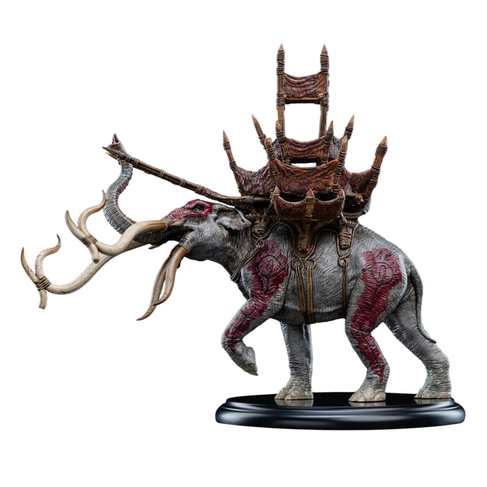 Lord of the Rings Minibeeldje Mumak in de strijd 17 cm