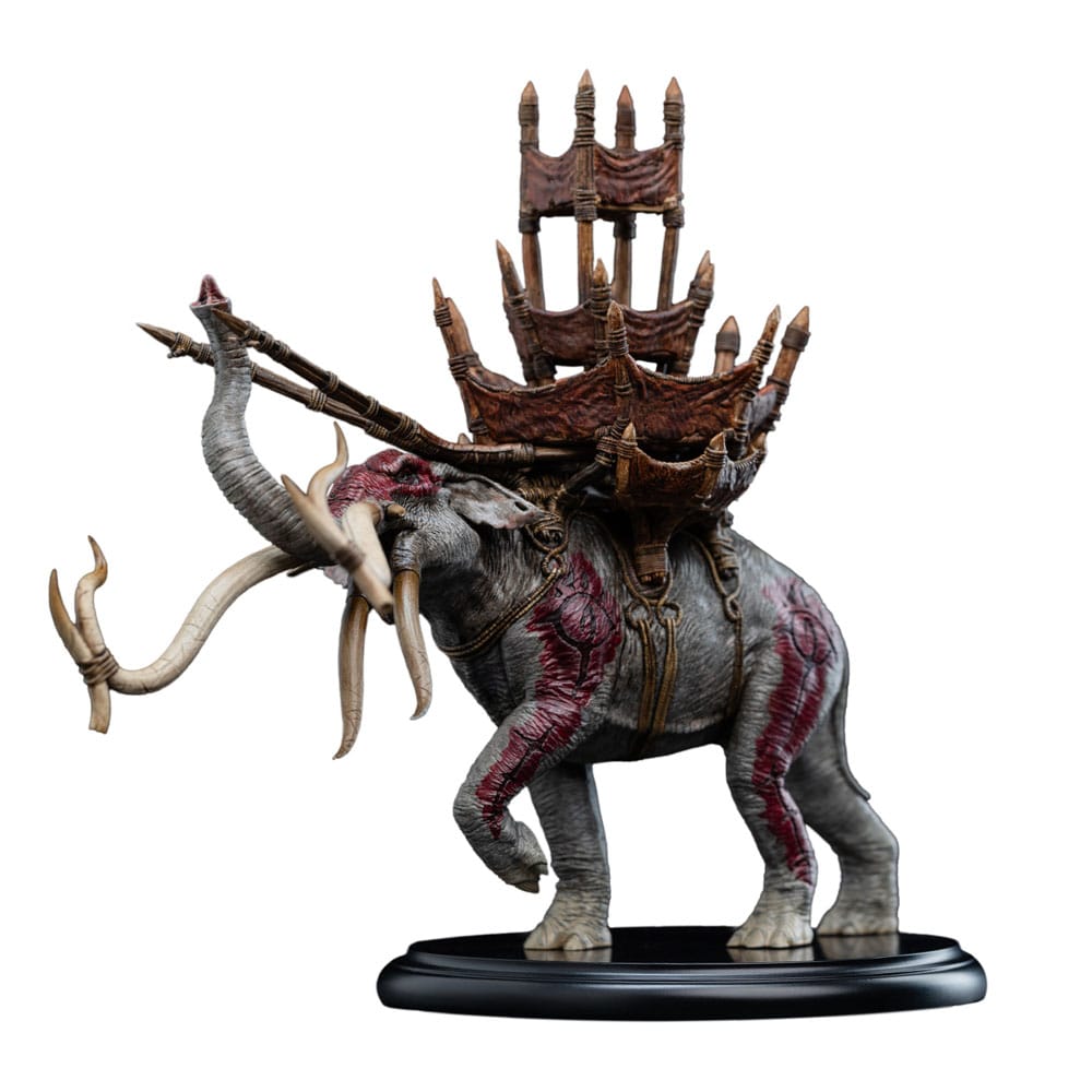 Lord of the Rings Minibeeldje Mumak in de strijd 17 cm