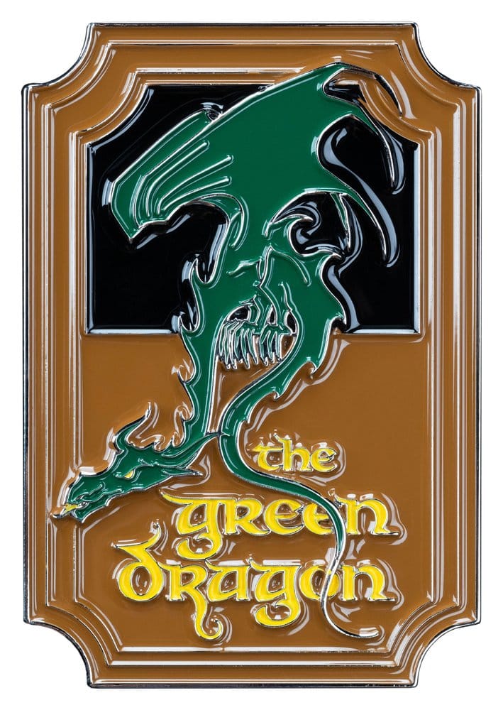 Lord of the Rings Magneet De Groene Draak (Emaille) 7 cm