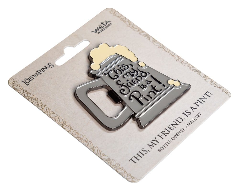 Lord of the Rings-magneet Dit, mijn vriend, is een pint! (Emaille) 7cm