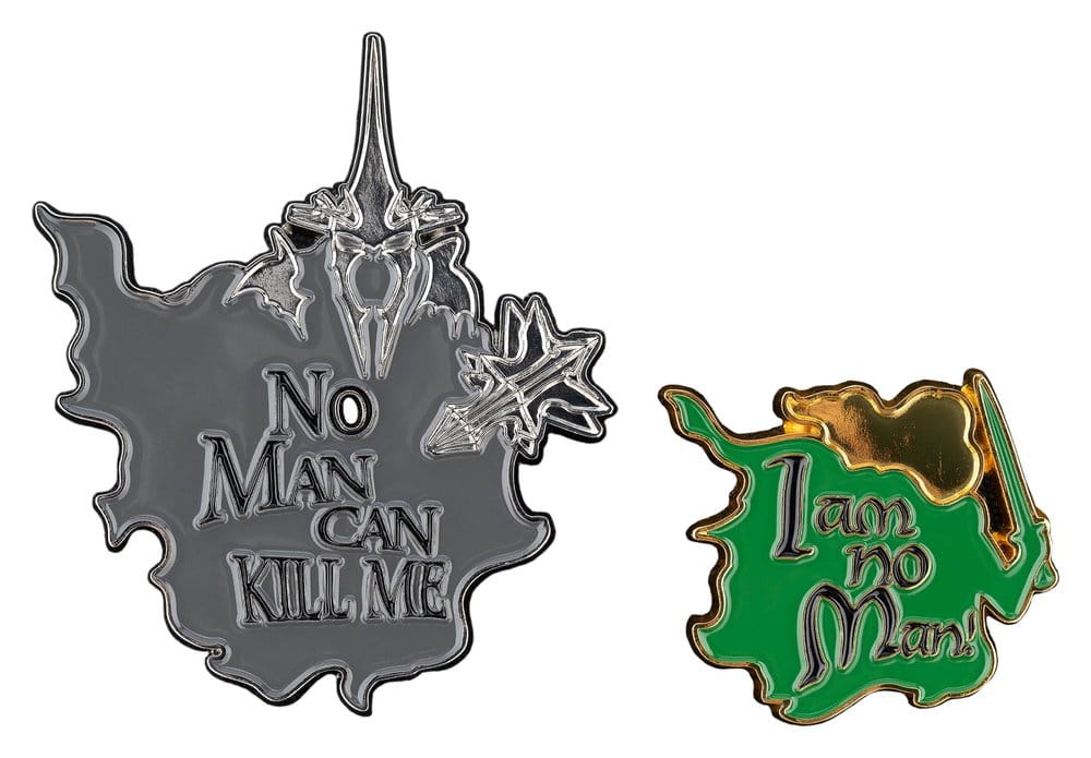 Lord of the Rings verzamelaarspins 2-pack Niemand kan mij vermoorden en ik ben geen man! 7 cm