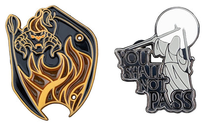 Lord of the Rings Collectors Pins 2-pack You Shall Not Pass 8 cm