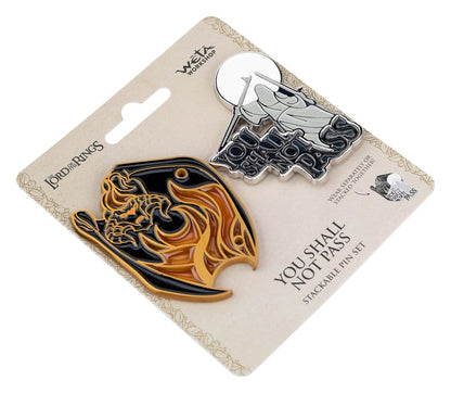 Lord of the Rings Collectors Pins 2-pack You Shall Not Pass 8 cm