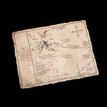 De Hobbit Kunstprint Thorins kaart 40 x 30 cm