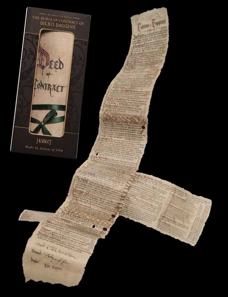 The Hobbit Mini Replica Het inbrekercontract van Bilbo Baggins