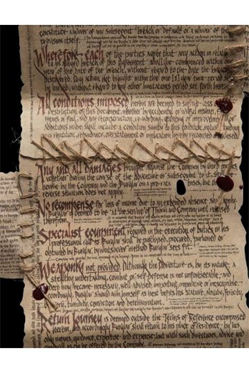 The Hobbit Mini Replica Het inbrekercontract van Bilbo Baggins