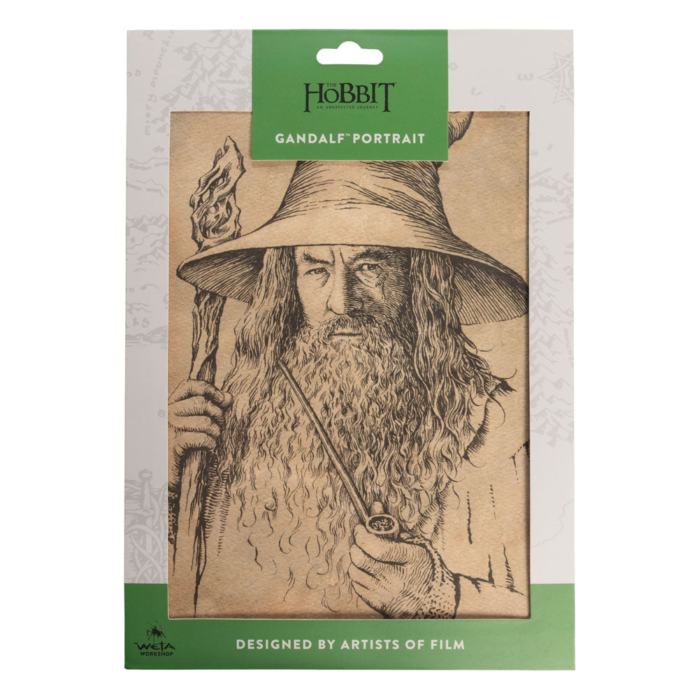 The Hobbit Art Print Portret van Gandalf The Gray 21 x 28 cm