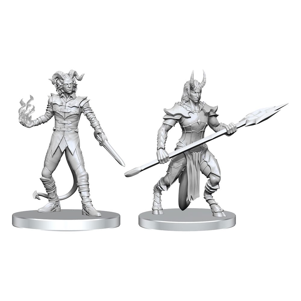 Pathfinder Deep Cuts ongeverfde miniaturen Vordine (Infanterie Duivel) & Pitborn Rogue