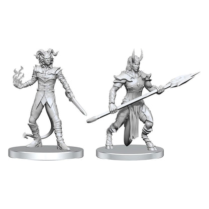 Pathfinder Deep Cuts ongeverfde miniaturen Vordine (Infanterie Duivel) & Pitborn Rogue