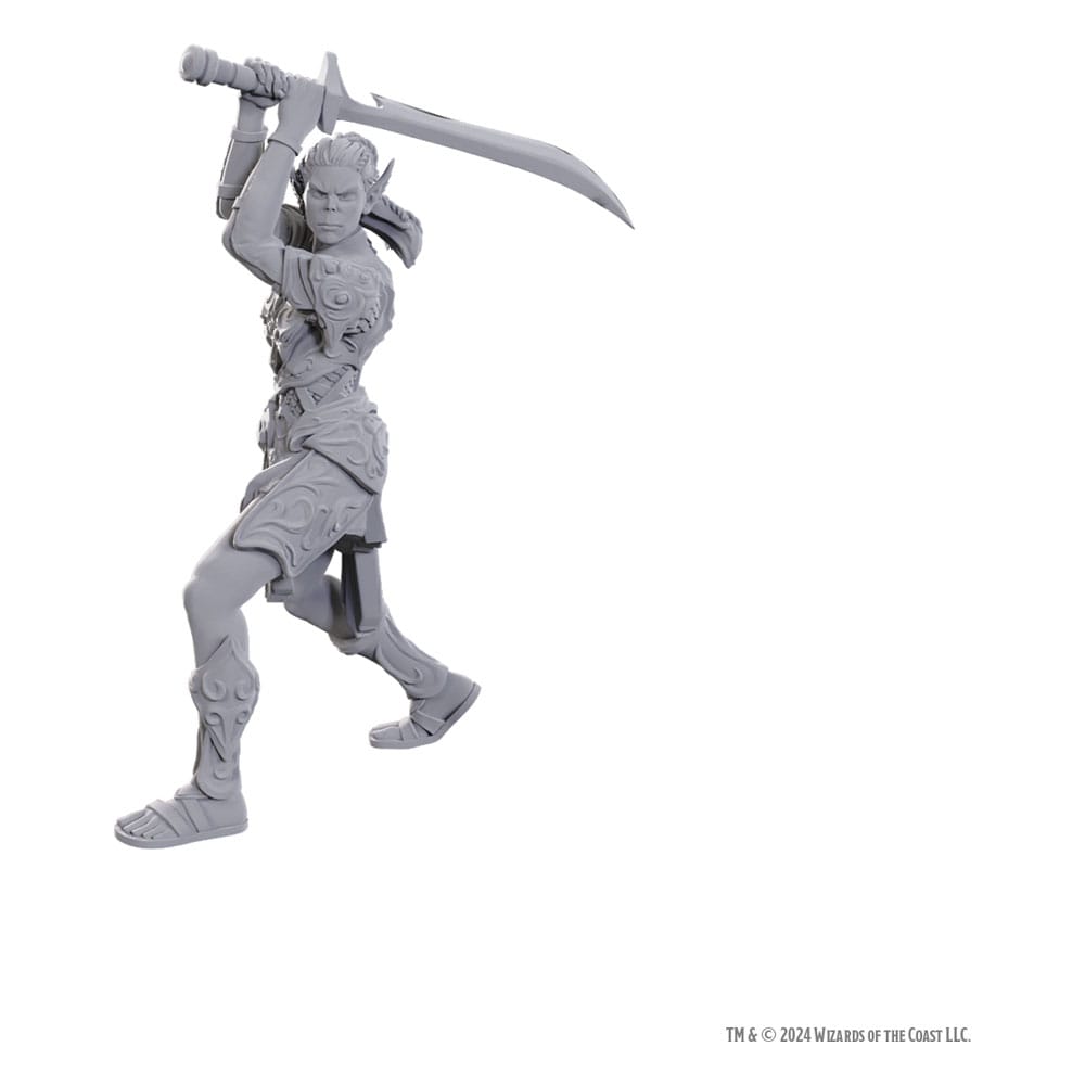 D&D Nolzur's prachtige miniaturen Ongeverfde miniatuur Lae'zel & Shadowheart