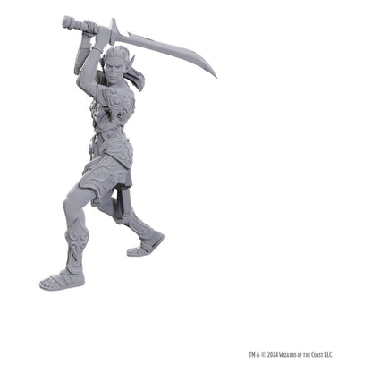 D&D Nolzur's prachtige miniaturen Ongeverfde miniatuur Lae'zel & Shadowheart