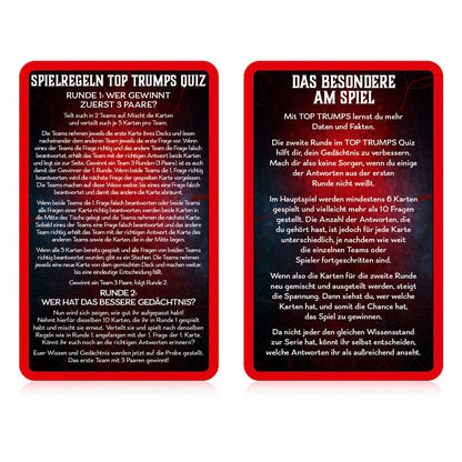 Stranger Things Card Game Top Trumps Quiz *Duitse versie *