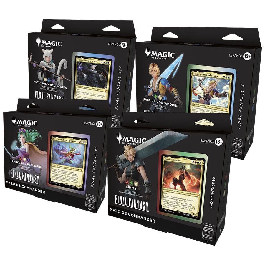 Magic the Gathering Final Fantasy Commander Decks Display (4) Spaans