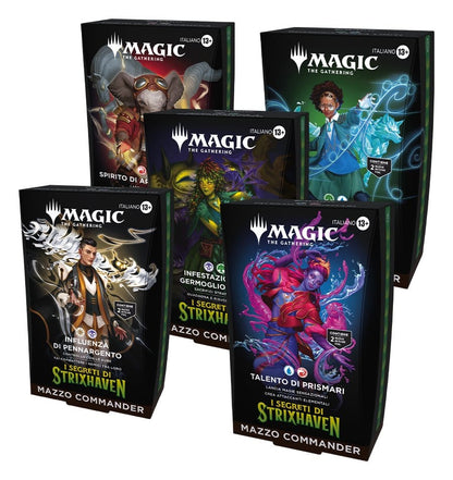 Magic the Gathering I Segreti di Strixhaven Commander Decks Case (5) Italiaans
