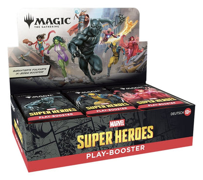 Magic the Gathering Marvel Super Heroes Play Booster Display (30) Duits