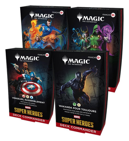 Magic the Gathering Marvel Super Heroes Commander Decks Case (4) Frans