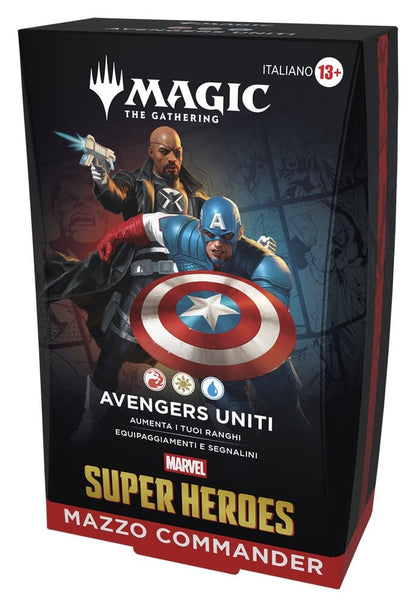 Magic the Gathering Marvel Super Heroes Commander Decks Case (4) Italiaans