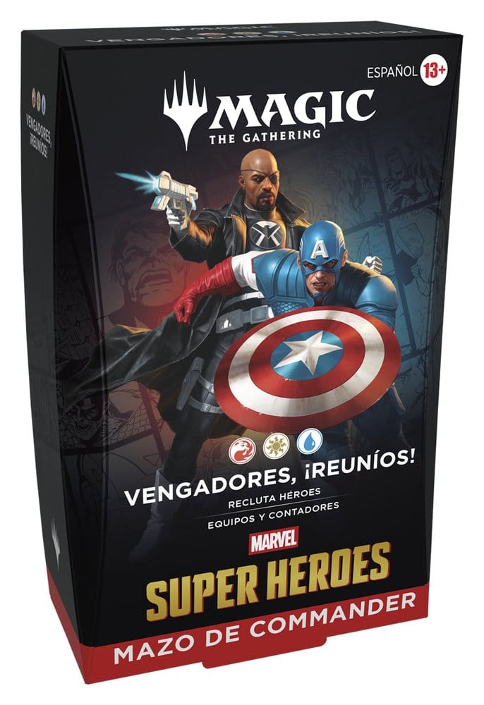 Magic the Gathering Marvel Super Heroes Commander Decks Case (4) Spaans