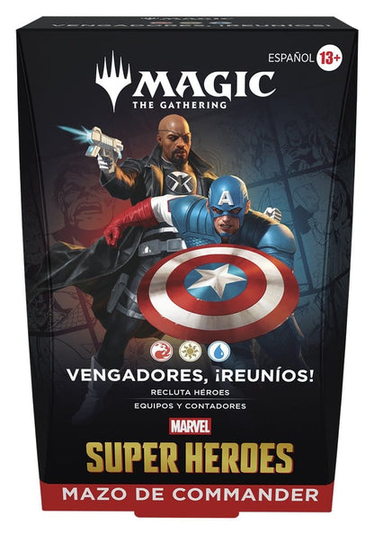 Magic the Gathering Marvel Super Heroes Commander Decks Case (4) Spaans