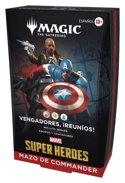 Magic the Gathering Marvel Super Heroes Commander Decks Case (4) Spaans