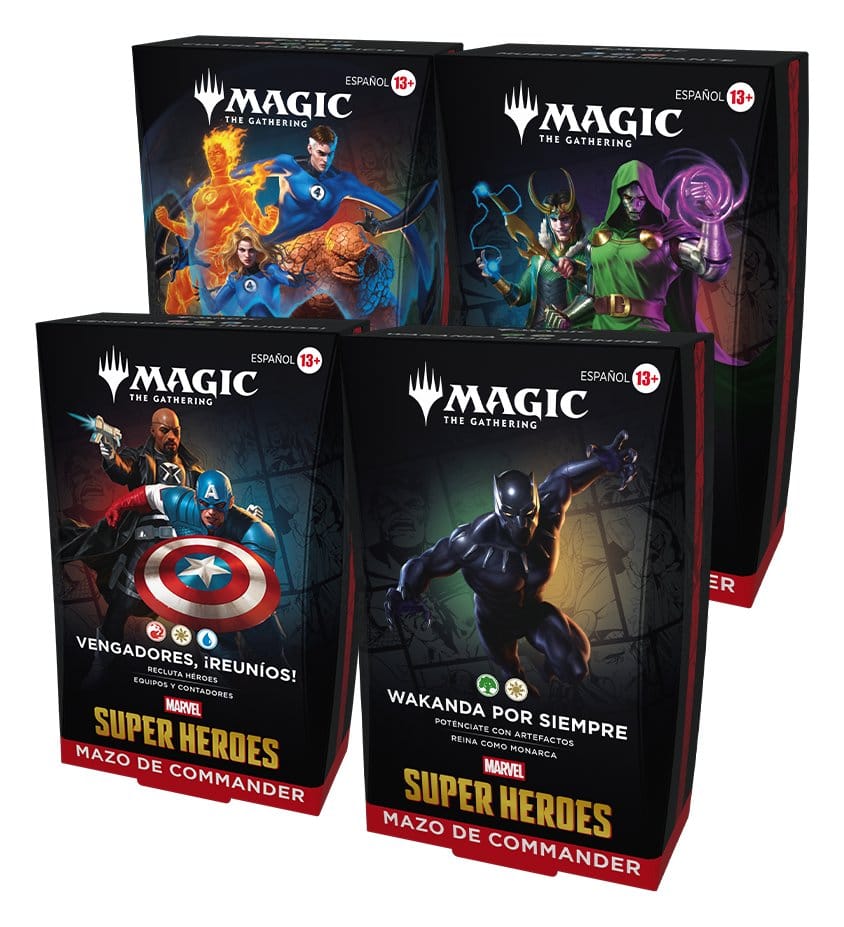 Magic the Gathering Marvel Super Heroes Commander Decks Case (4) Spaans