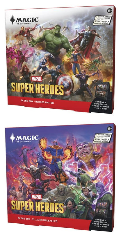 Magic the Gathering Marvel Super Heroes Scene Box Display (4) Engels
