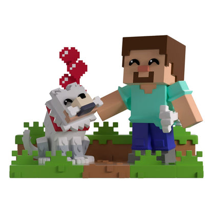Minecraft vinylfiguur Een wolf temmen 10 cm