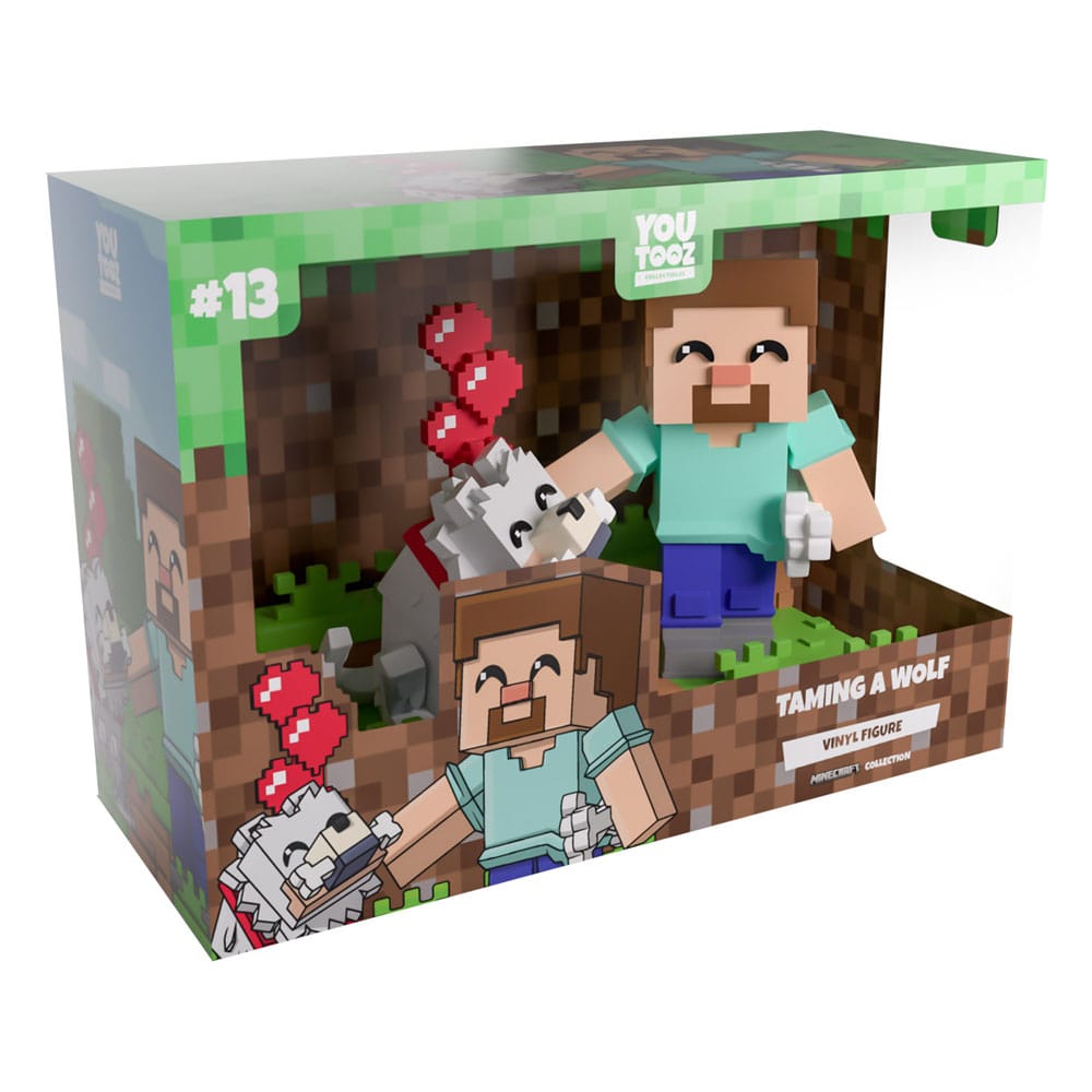 Minecraft vinylfiguur Een wolf temmen 10 cm