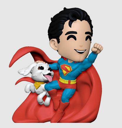 Superman 2025 Vinylfiguur Superman & Krypto 13 cm