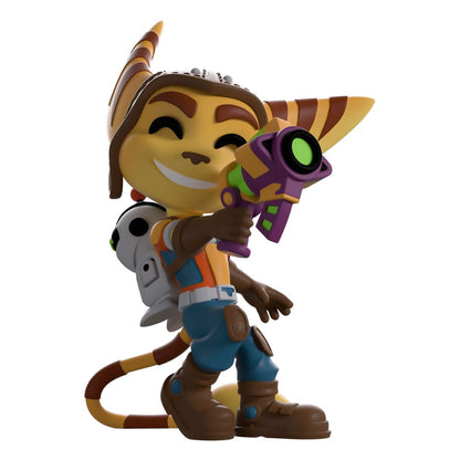 Ratchet & Clank vinyl figuur ratel en gerooster 10 cm