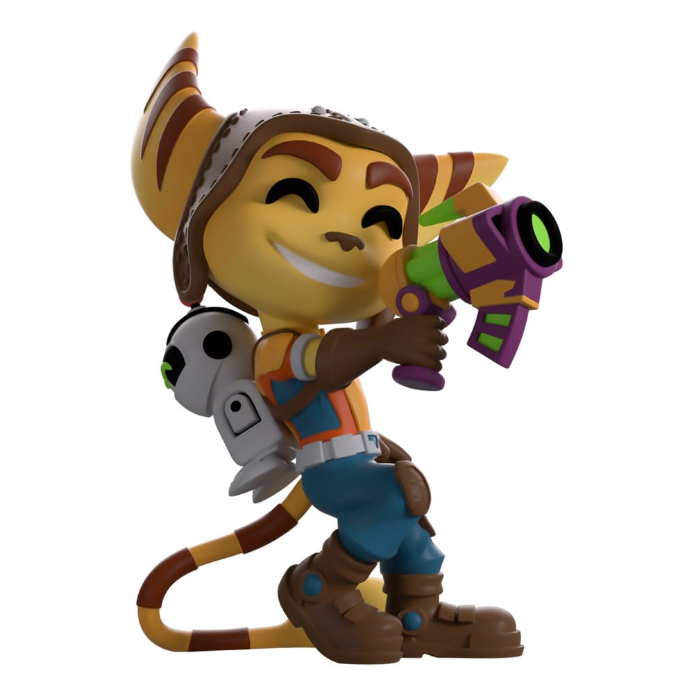 Ratchet & Clank vinyl figuur ratel en gerooster 10 cm