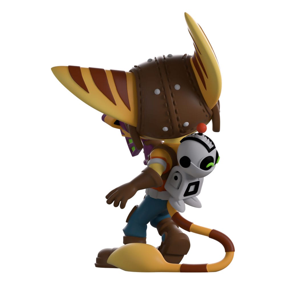 Ratchet & Clank vinyl figuur ratel en gerooster 10 cm