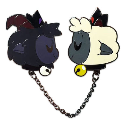 Cult of The Lamb Pin Badge Geit & Lam 5 cm