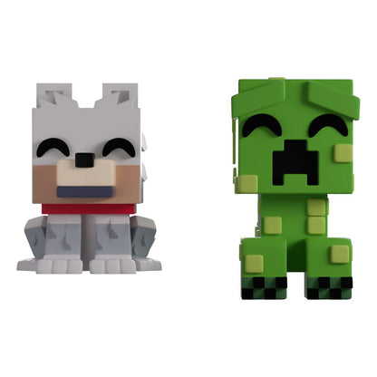 Minecraft vinylfiguren Wolf en Creeper Monitor Buddiez