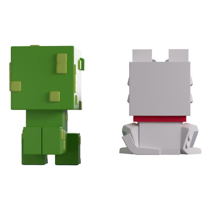 Minecraft vinylfiguren Wolf en Creeper Monitor Buddiez