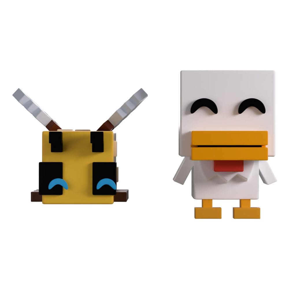 Minecraft vinylfiguren Bee en Chicken Monitor Buddiez