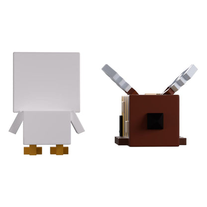 Minecraft vinylfiguren Bee en Chicken Monitor Buddiez