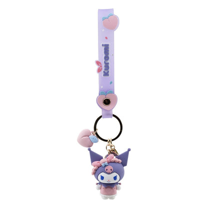 Sanrio Peach Series Keychain met handband Hello Kitty en vrienden Display (12)