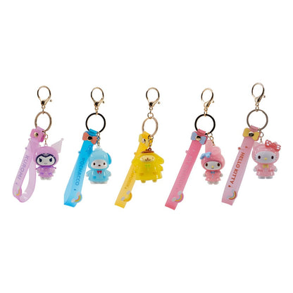 Sanrio Raincoat -serie Keychain met handband Hello Kitty en vrienden Display (12)
